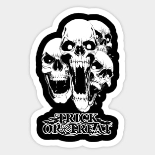 Trick-or-Treat Skulls Sticker